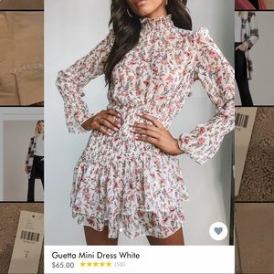 Princess Polly high neck floral dress